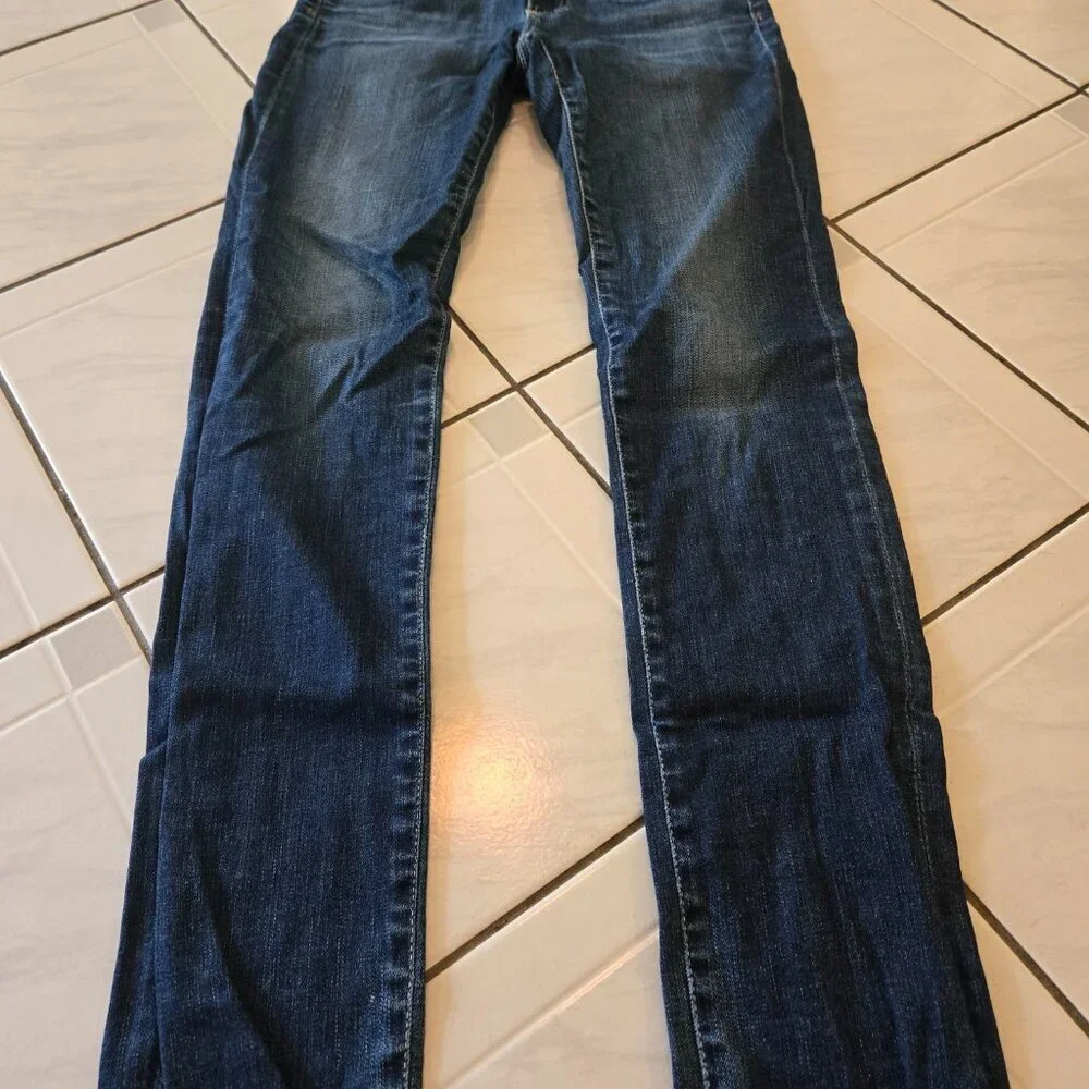 Adriano Goldschmied Stilt Cigarette Leg Jeans 10 Year Rio Dark Wash 26